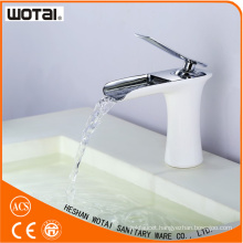 Wotai White Color Single Lever Basin Faucet